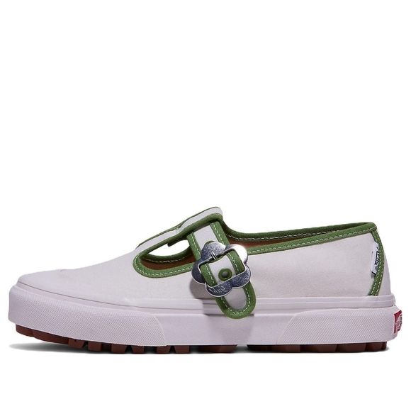 NWT Vans x Lisa Says Gah! Green & White T-Strap Mary Jane's - Sz 9.5 - Picture 4 of 8